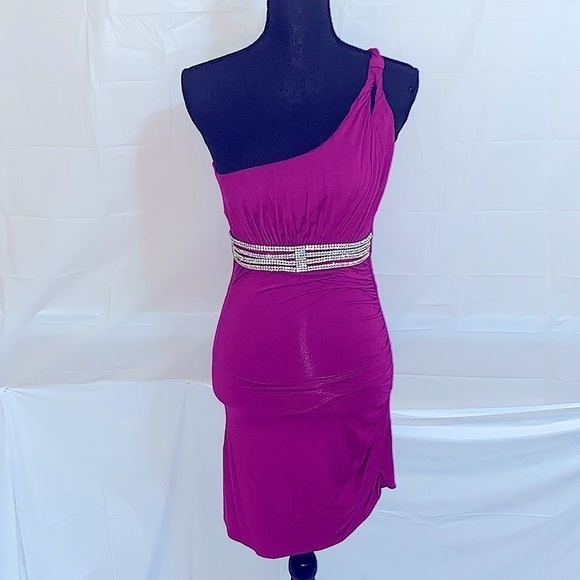 Sky One Shoulder Cocktail Dress Size XS - Picture 4 of 7